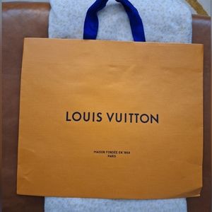 Louis Vuitton Shopping Paper Gift Bag Tote Large Authentic
